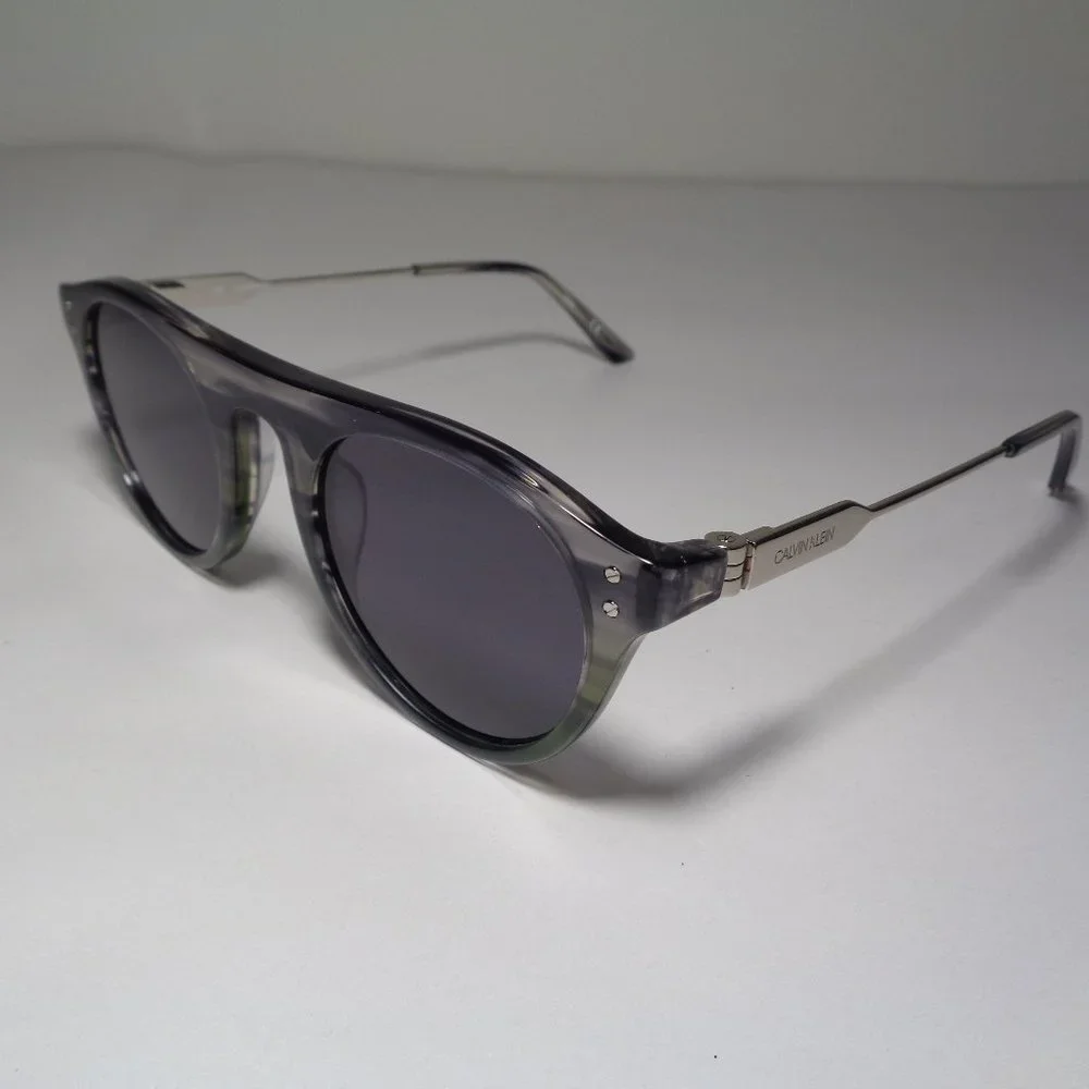 Calvin Klein CK20701S Smoke Green Gradient Horn New Men's Sunglasses